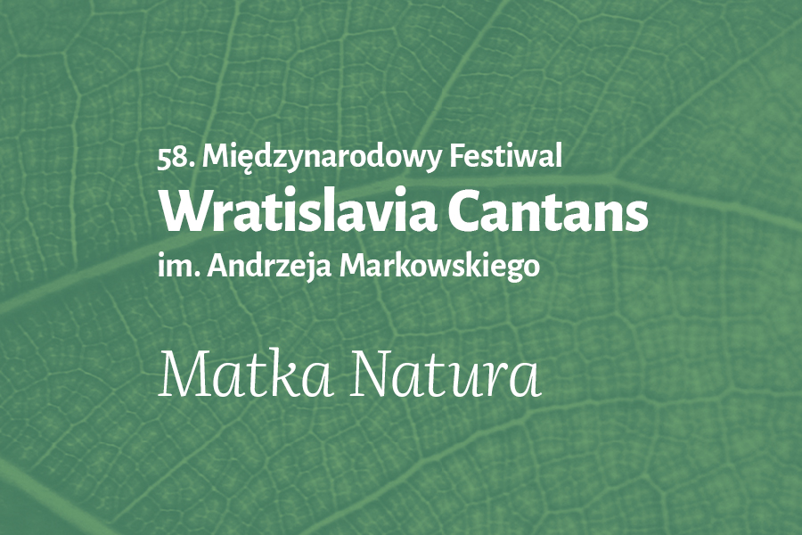 Grafika 58. edycji Międzynarodowego Festiwalu Wratislavia Cantans